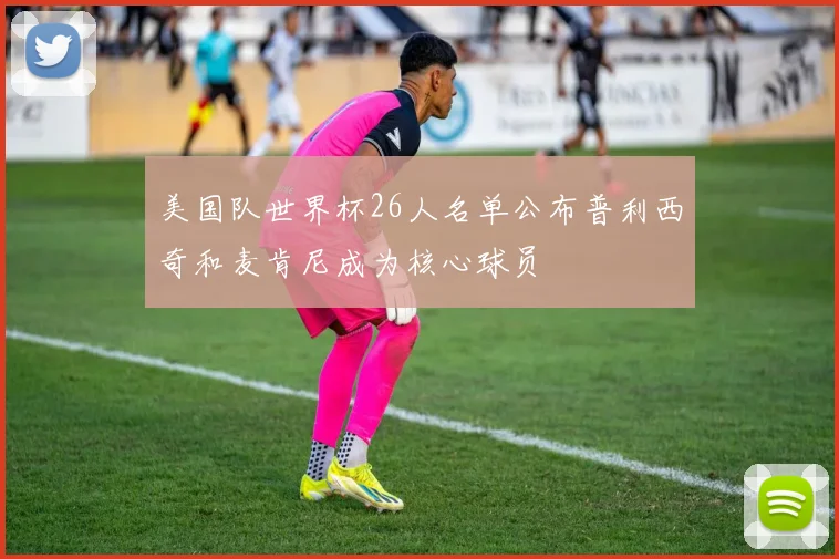 美国队世界杯26人名单公布普利西奇和麦肯尼成为核心球员